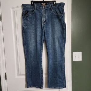 Ariat Rebar M4 Jeans Mens 38x30 DuraStrech Relaxed Boot Cut Workwear Denin